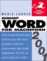 Word 2001 for Macintosh: Visual QuickStart Guide