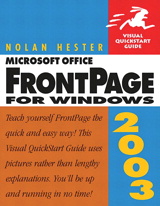 Microsoft Office FrontPage 2003 for Windows: Visual QuickStart Guide